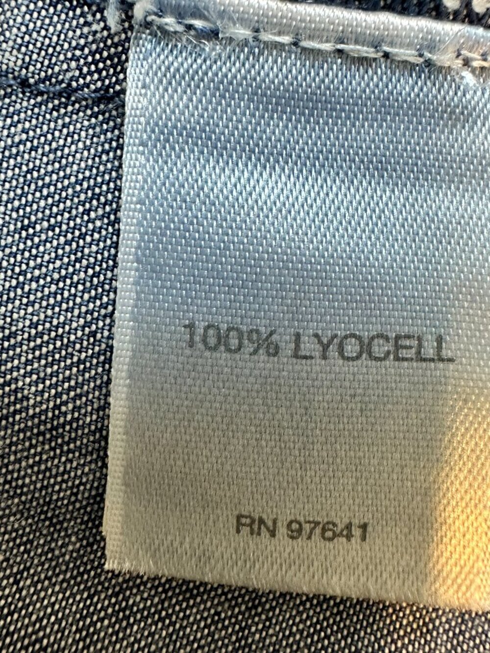J. Jill Denim Chambray V-Neck Long Sleeve Blouse Size M - Picture 10 of 11